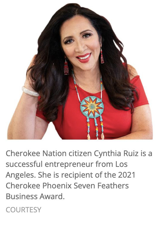 Happy to announce that I am the recipient of the Cherokee Phoenix Seven Feathers Business Award